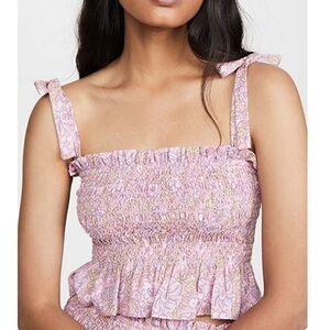 Likely Riviera Pink Floral Crop To Size S